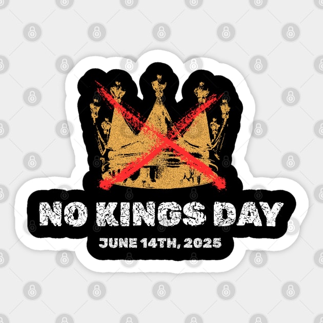 No-Kings Sticker by Creatifly Graphic Tees